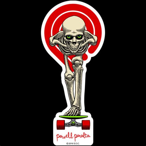 Powell Peralta Tucking Skeleton Sticker Single - Powell-Peralta®