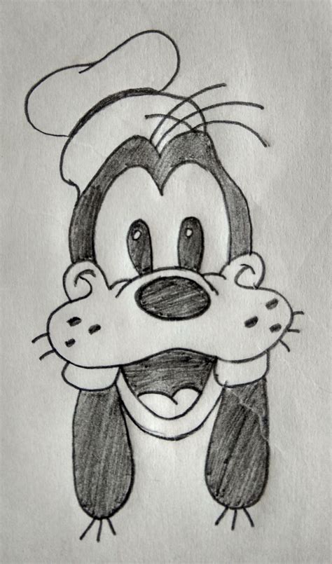 disney's goofy face drawing | Disney drawings sketches, Drawings ...