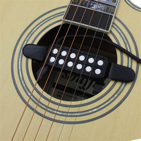 New IRIN Acoustic Guitar Pickup 12 Hole Magnetic Acoustic Guitar Sound ...