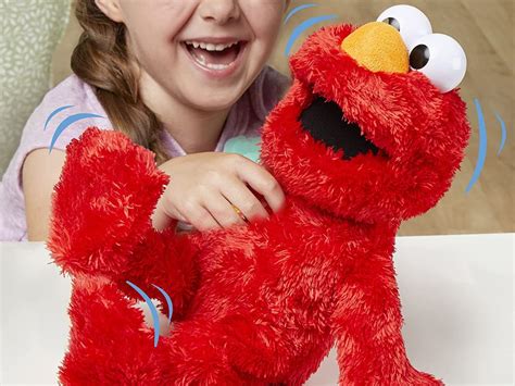 Sesame Street Tickliest Tickle Me Elmo, Laughing, Talking, 14-Inch Elmo ...