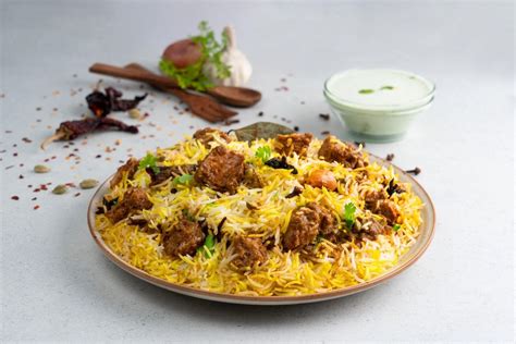 Order Mutton Mughal Style Biryani online from Behrouz Biryani