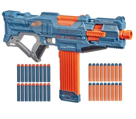 Hasbro Nerf Elite 2.0 Turbine CS-18 Motorized Blaster With 36 Darts, 18 ...