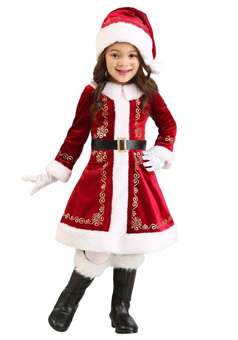 Toddler Girl's Santa Dress Costume