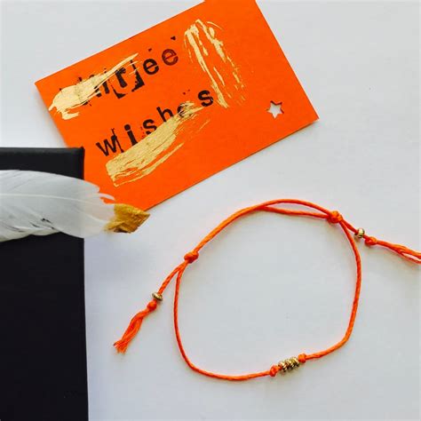 Three Wishes Wish Bracelet – Happy Orange Project