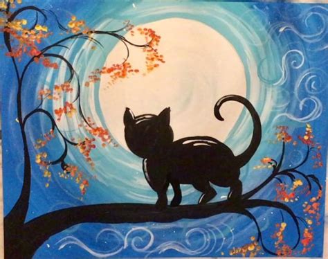 Cat Painting Easy - Step By Step Painting - Online Acrylic Tutorial