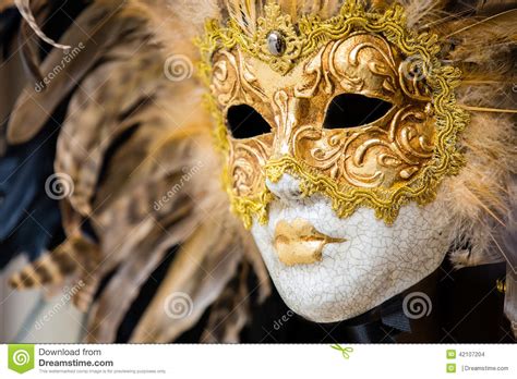 Gold Venetian Mask in Venice, Italy Stock Photo - Image of actor ...