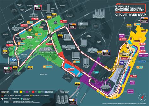 Circuit Park Map | Singapore grand prix, Grand prix, Singapore airlines