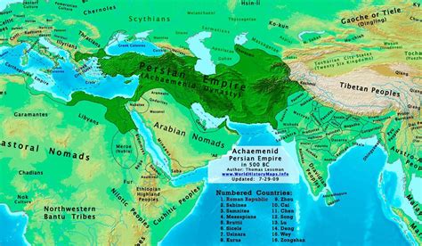 Achaemenid Empire - World History Maps