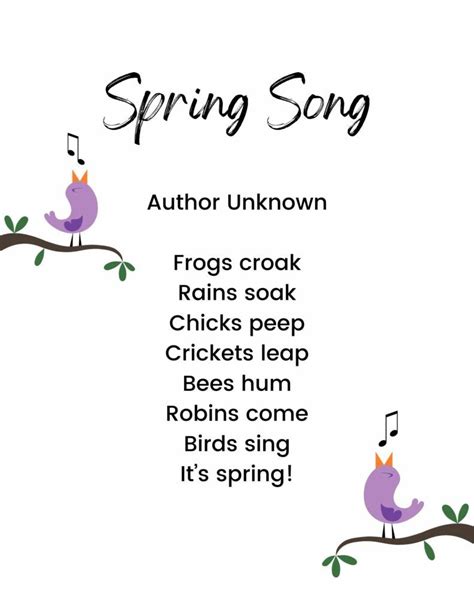 Short Spring Poems for Kids that Celebrate Nature