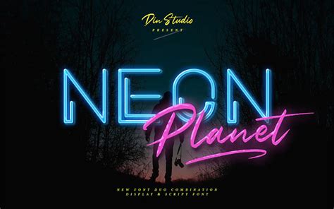 23 Luminous Neon Sign Fonts to Light Up Your Design