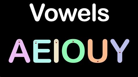 Vowels Song - YouTube