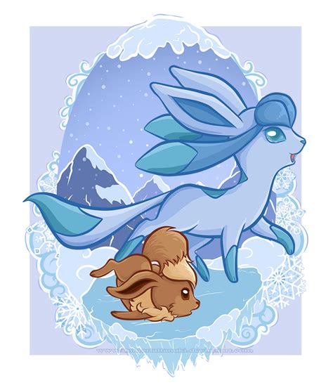 Eevee Evolutions - Glaceon by ImmortalTanuki on DeviantArt