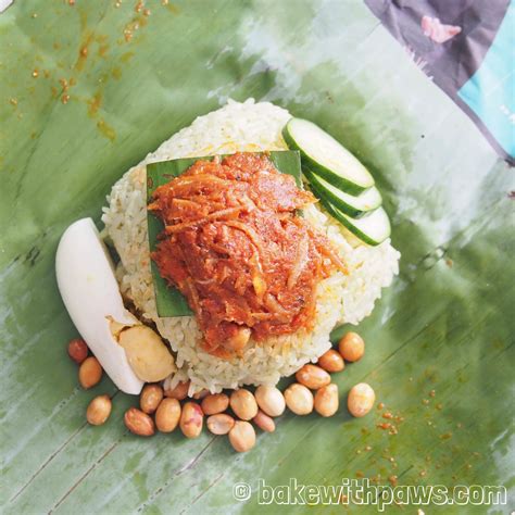 Nasi Lemak Bungkus - BAKE WITH PAWS