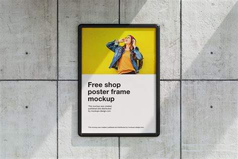 Street poster frame mockup - Instant Download