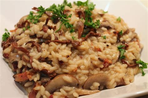 Cook In / Dine Out: Mushroom-Bacon Risotto