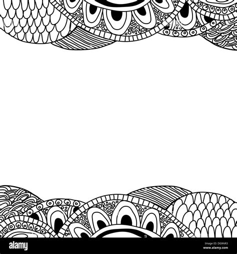 Doodle background (black and white Stock Photo - Alamy