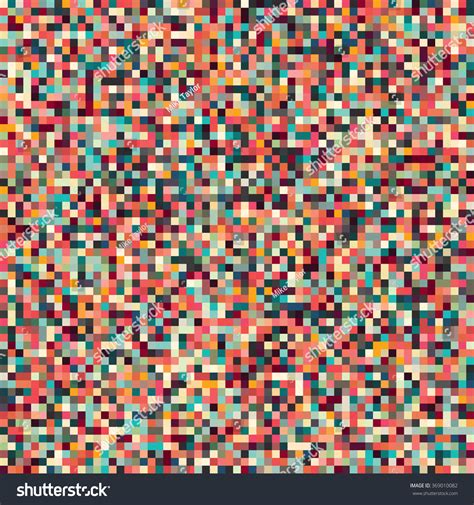 Retro Pixel Art Background Pattern Stock Vector (Royalty Free ...