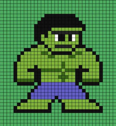 Hulk Pixel Art in 2022 | Pixel art, Art themes, Art films