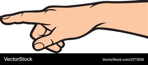 Pointing hand Royalty Free Vector Image - VectorStock