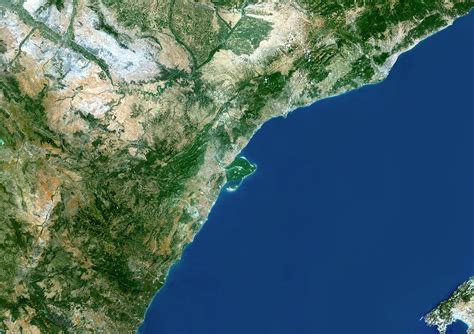 Ebro River Delta Photograph by Planetobserver/science Photo Library