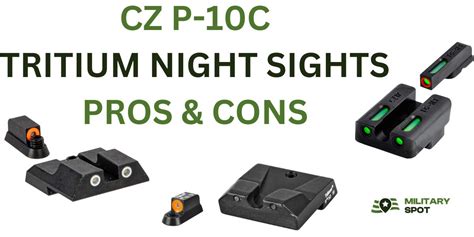 Night sights for CZ P10C: pros and cons | Military Spot