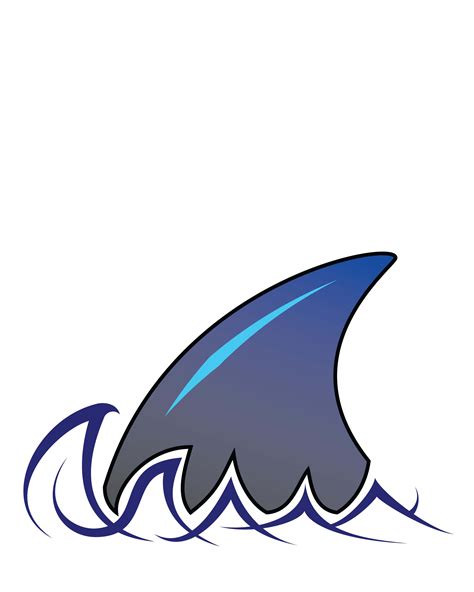 Shark fin clipart - Clipground