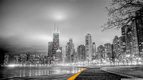 Black & White City Ultra HD Desktop Background Wallpaper for 4K UHD TV ...