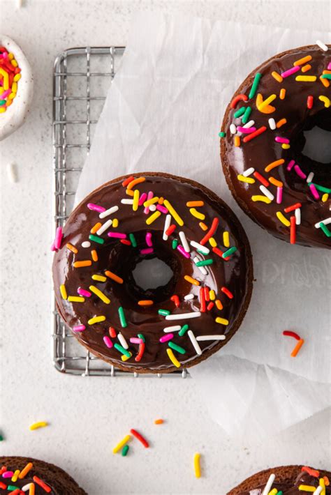 Perfect Chocolate Baked Donuts - Fit Foodie Finds