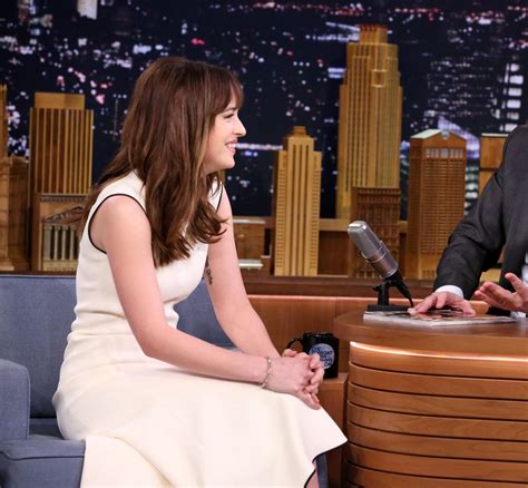 DAKOTA JOHNSON at The Tonight Show Starring Jimmy Fallon in New York ...