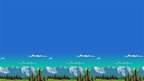 Pixel Art Landscape Wallpaper