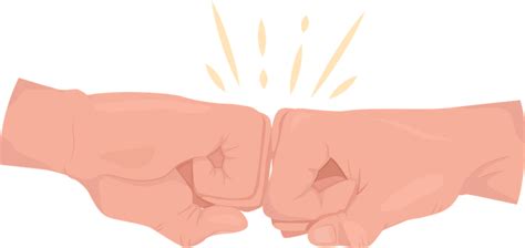 Fist Bump Cartoon