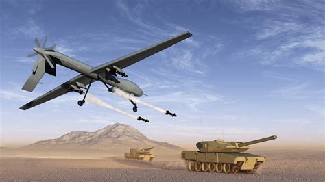 military drone range