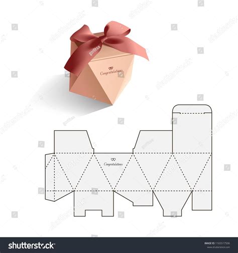 Template For Origami Gift Box - Origami