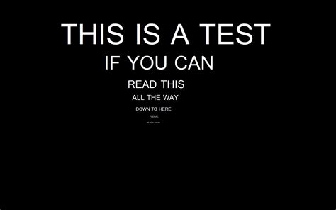 Funny Test HD Wallpaper