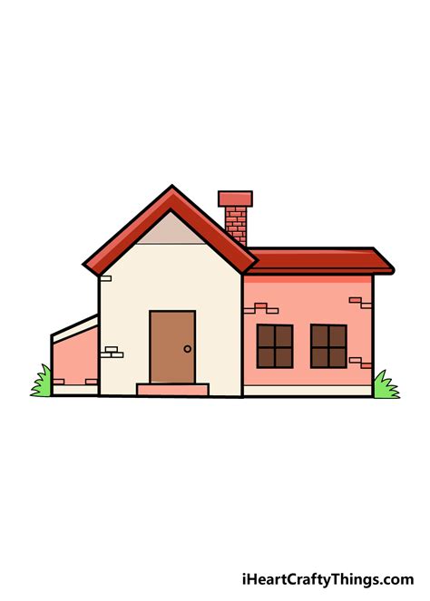 House Drawing - How To Draw A House Step By Step