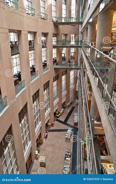 The Interior of the Vancouver Public Library Editorial Stock Photo ...