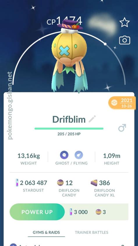 Shiny Drifblim - Pokemon Go