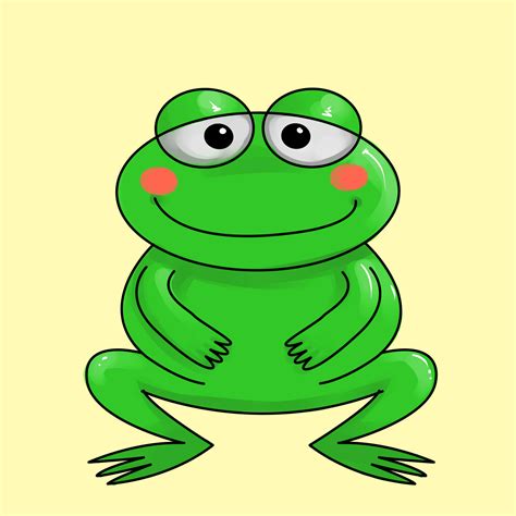 Frog-Cartoon_Green Frog Cartoon_Jumping Frog Cartoon