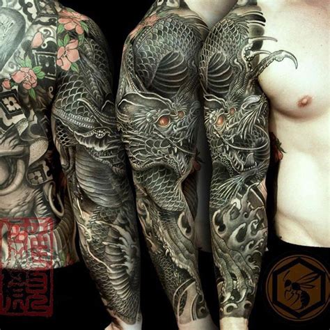 200+ Traditional Japanese Sleeve Tattoo Designs For Men (2019) Dragon ...