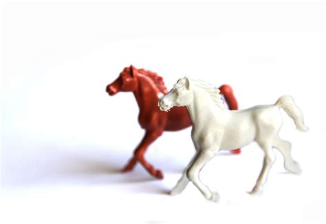 Vintage Plastic Horses Toy Horse Figurines by CaprockBaby on Etsy