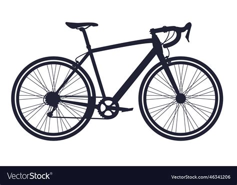 Bicycle silhouette Royalty Free Vector Image - VectorStock