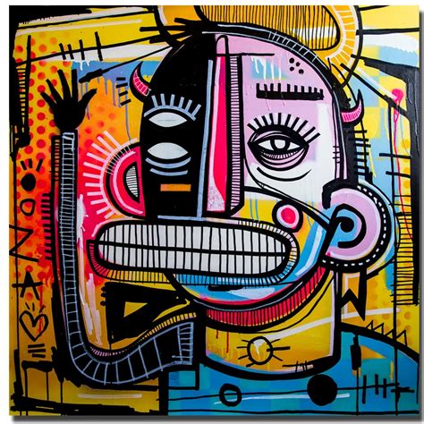 Graffiti Street Art Joachim Abstract Colorful Painting Canvas Print ...