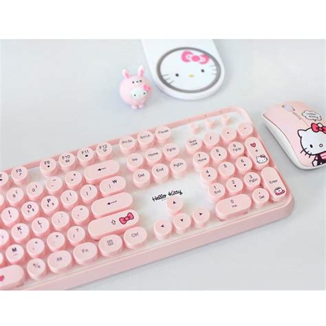 Digital Ventus Hello Kitty Retro 2.4GHz Wireless Keyboard + Mouse Set ...