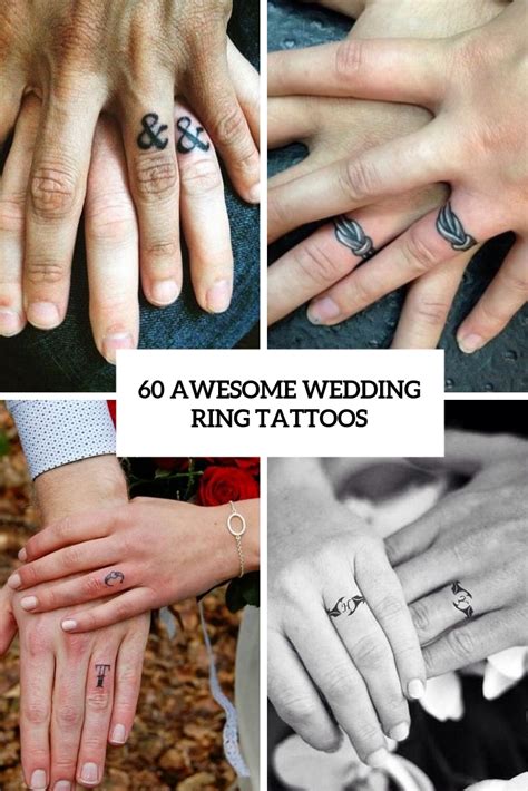 60 Awesome Wedding Ring Tattoos - Weddingomania