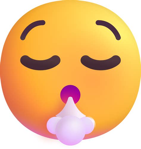 "face exhaling" Emoji - Download for free – Iconduck