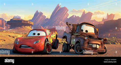 LIGHTNING MCQUEEN & MATER TOW TUCK CARS (2006 Stock Photo, Royalty Free ...