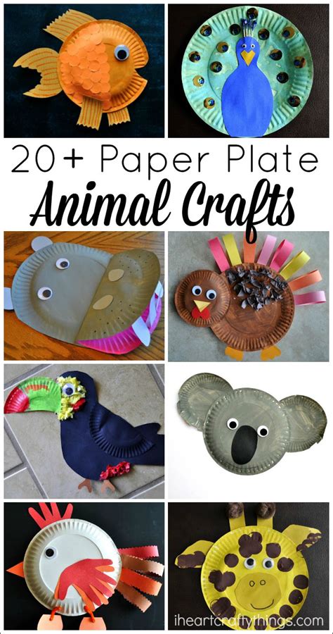 20+ Paper Plate Animal Crafts For Kids - I Heart Crafty Things