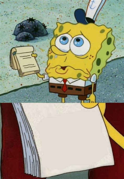 Download Blank Meme Spongebob Meme Templates Png And Base | Images and ...