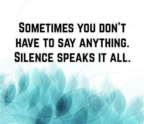 Silence Quotes | Text & Image Quotes | QuoteReel