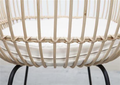 Babycrib Lola: Modern Rattan Baby Crib with Metal Stand – Modern Baby ...